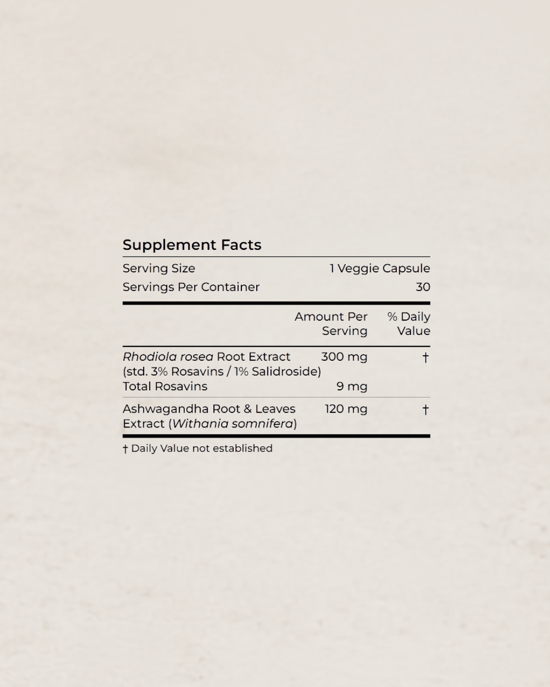 Ashwagandha + Rhodiola